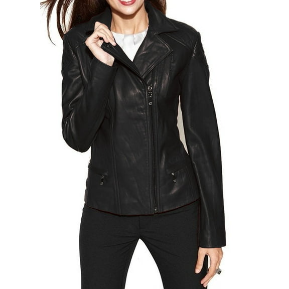 Luis Leather Womens Bambert Grey Lambskin Genuine Leather Jacket, Biker Jacket X-Small