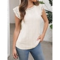 thumbnail image 4 of Blusa de Encaje con Escote Alto para Mujer XXL Color Albaricoque, 4 of 7