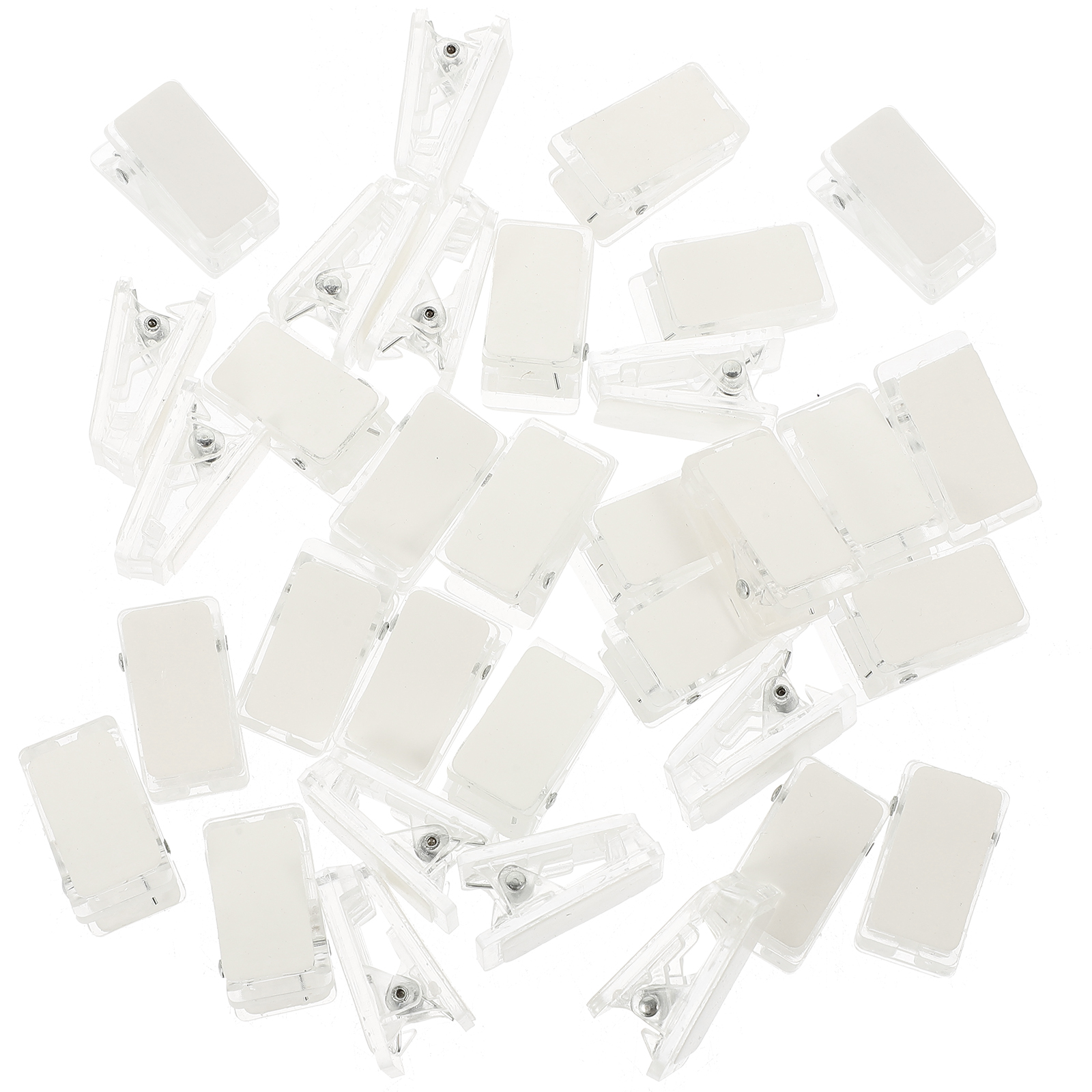 30Pcs Transparent Spring Clips Clear SelfAdhesive Wall Clips Small