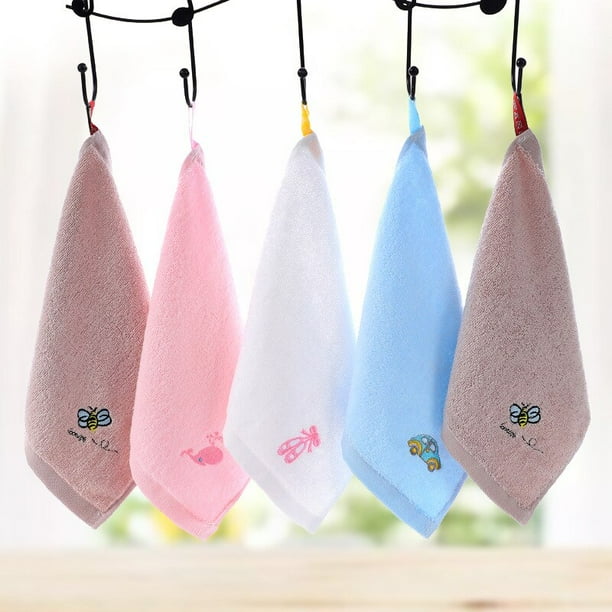 Plain Embroidered Cartoon Children's Towel, Face Saliva Towel, Rag, Family Towel Muselina Bebe Aalgodon Hydrofiele Doeken Mуслин01China He Qiyong unisex
