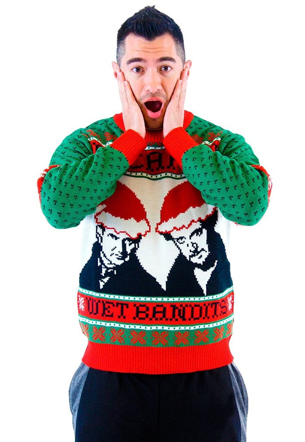 wet bandits ugly sweater