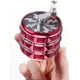 thumbnail image 2 of Molinillo de manivela de 2,5 pulgadas, molinillo grande potable con cubierta superior transparente, el mejor regalo (rojo), juego de cigarrillos de metal con forma, 2 of 5