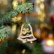thumbnail image 4 of 4 Uds. Colgantes de campana de estrella de Navidad, manualidades, regalo de madera para fiesta de Navidad en casa, 4 of 8