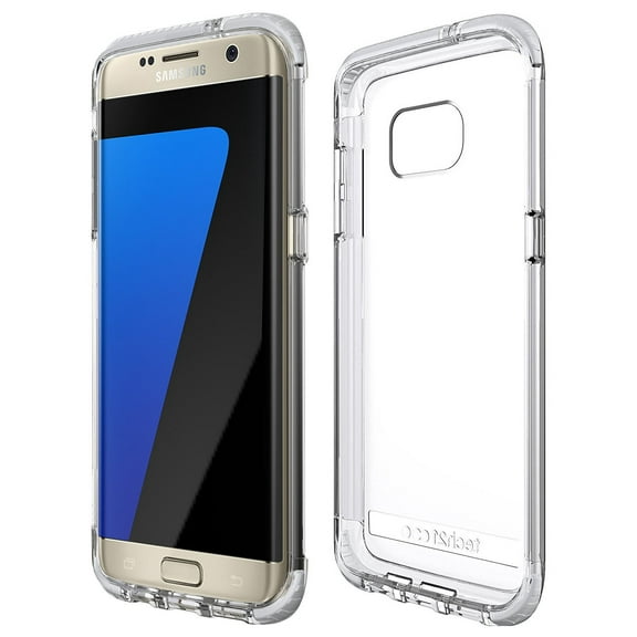 Tech21 FROST CLEAR/WHITE EVO FRAME CASE TPU COVER FOR SAMSUNG GALAXY S7 EDGE