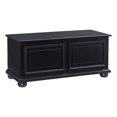 thumbnail image 1 of Linon Chadwick Classic Cedar Lined Chest Raised Panels Bun Feet in Black, 1 of 16