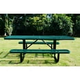 thumbnail image 4 of LifeYard ADA expanded metal, Rectangular Picnic Table, 96" top, 72" seat Green, 4 of 6