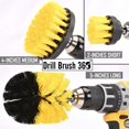thumbnail image 2 of Original Drill Brush 360 Attachments 3 Pack kit Medium- Yellow All Purpose Cleaner Scrubbing Brushes for Bathroom Surface, Grout, Tub, Shower, Kitchen, Auto,Boat,RV, 2 of 5