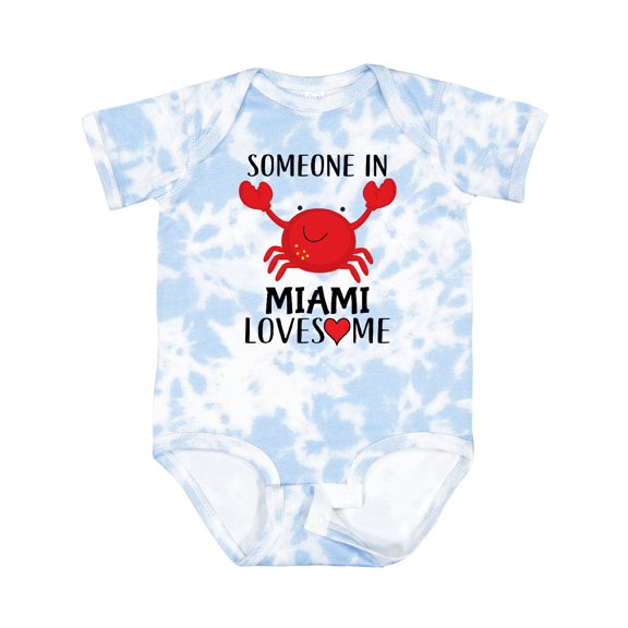 Inktastic Someone in Miami Loves Me Boys or Girls Baby Bodysuit