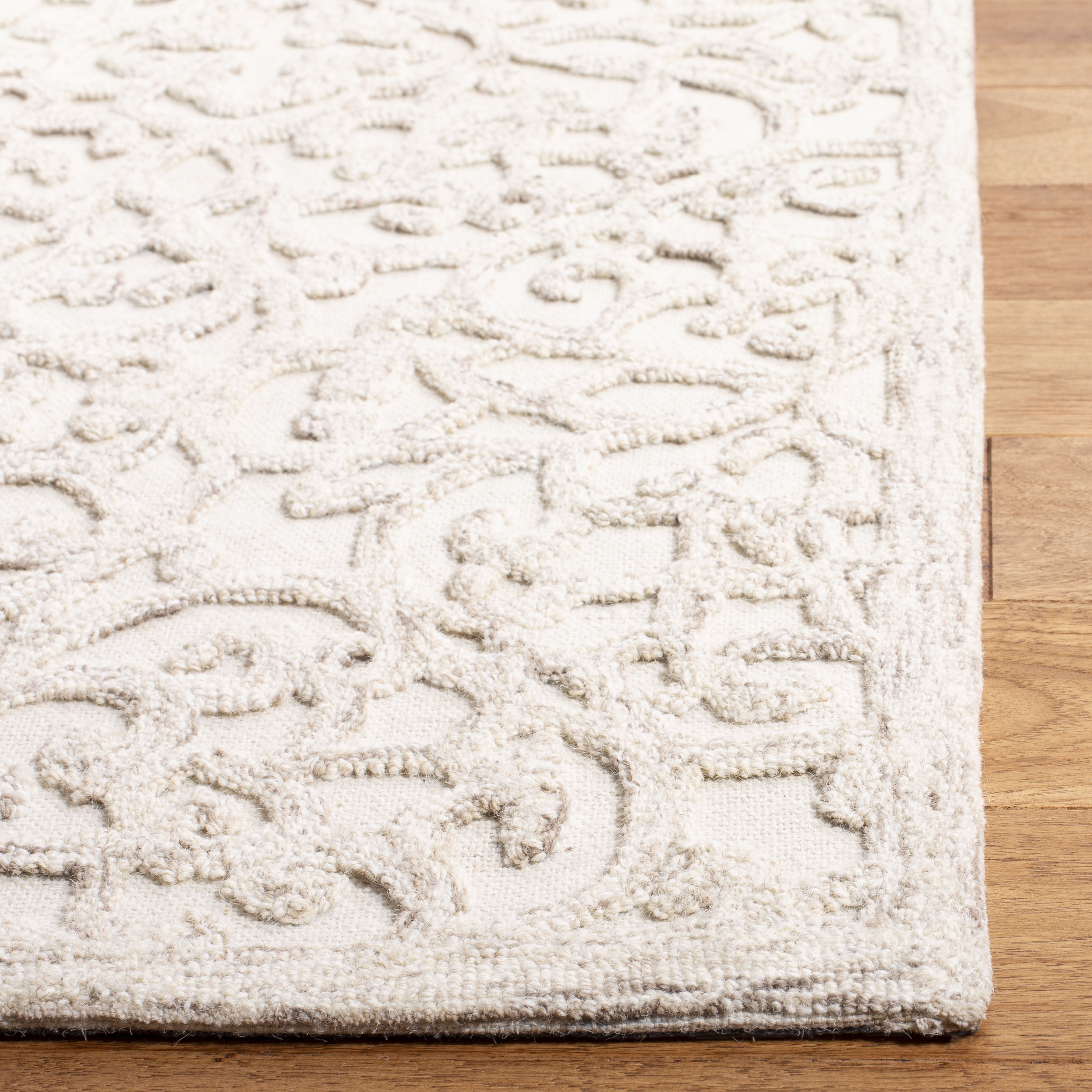 SAFAVIEH Trace Bryan Geometric Area Rug, Camel/Ivory, 10' x 14'