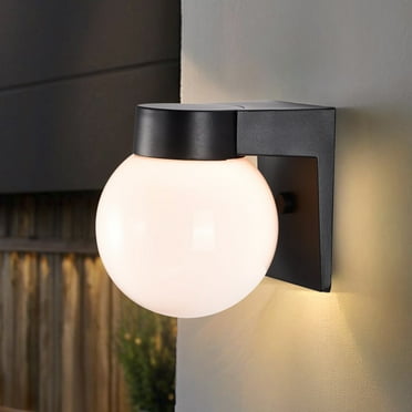 KastLite Wall Mount Outdoor Porch Light Fixture - UL Listed, Weather Resistant, Includes 5000K LED Bulb, Black Or White