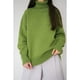 thumbnail image 2 of Suéter de cuello alto de color sólido, estilo europeo y americano, otoño e invierno, cómodo, suelto, clásico, versátil, temperamento, 2 of 6
