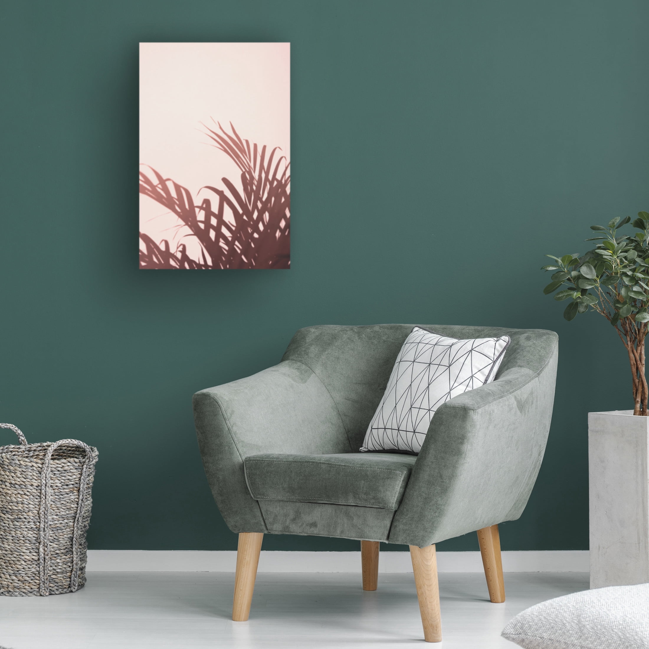 Trademark Fine Art Pictufy Studio Palm Leaves 2 Canvas Wall Art