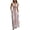 Vermilion, variant on CIENVNSTG Summer Dresses for Women 2026 U Neck Sleeveless Casual Midi Dress Striped Printed Beach Vacation Sundresses with Pockets Pink S