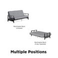 thumbnail image 4 of Harlow Full Metal Arm Futon with 6” Thermobonded High Density Polyester Fill Futon Mattress, 4 of 9