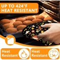 thumbnail image 4 of Black Cow Print Oven Mitts and Pot Holders Sets 4Pcs,Extra Long Oven Gloves Potholder for Kitchen Cooking Baking BBQ 100% Cotton Heat Resistant, 4 of 6