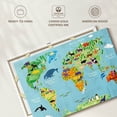 thumbnail image 6 of Elephant Stock Domestic Animals World Map Wall Art - Horizontal Canvas Wall Art - Living Room Wall Decor - Map Canvas - Beige And Gold Decor - 12" x 8", 6 of 8
