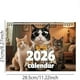 thumbnail image 2 of Calendario de pared 2026 con gatos divertidos | Planificador mensual de 30 x 30 cm para la escuela, la oficina y el hogar | Encuadernación de doble alambre en papel grueso | Espaciosas casillas para, 2 of 3
