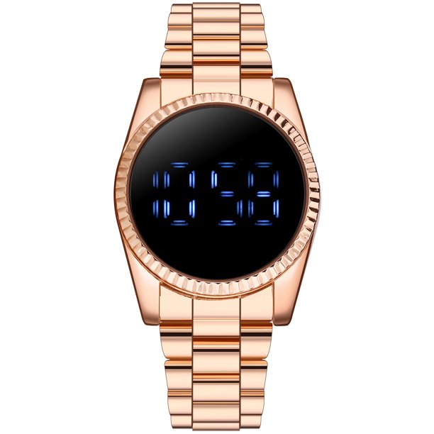 Reloj de moda para mujer, reloj de acero inoxidable, informal, para vestir, pulsera de cristal, paño de cocina