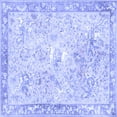 thumbnail image 1 of Ahgly Company Machine Washable Indoor Square Animal Blue Traditional Area Rugs, 5' Square, 1 of 4