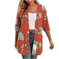 thumbnail image 1 of VEKDONE Versatile Womens Cardigan Red M, 1 of 7