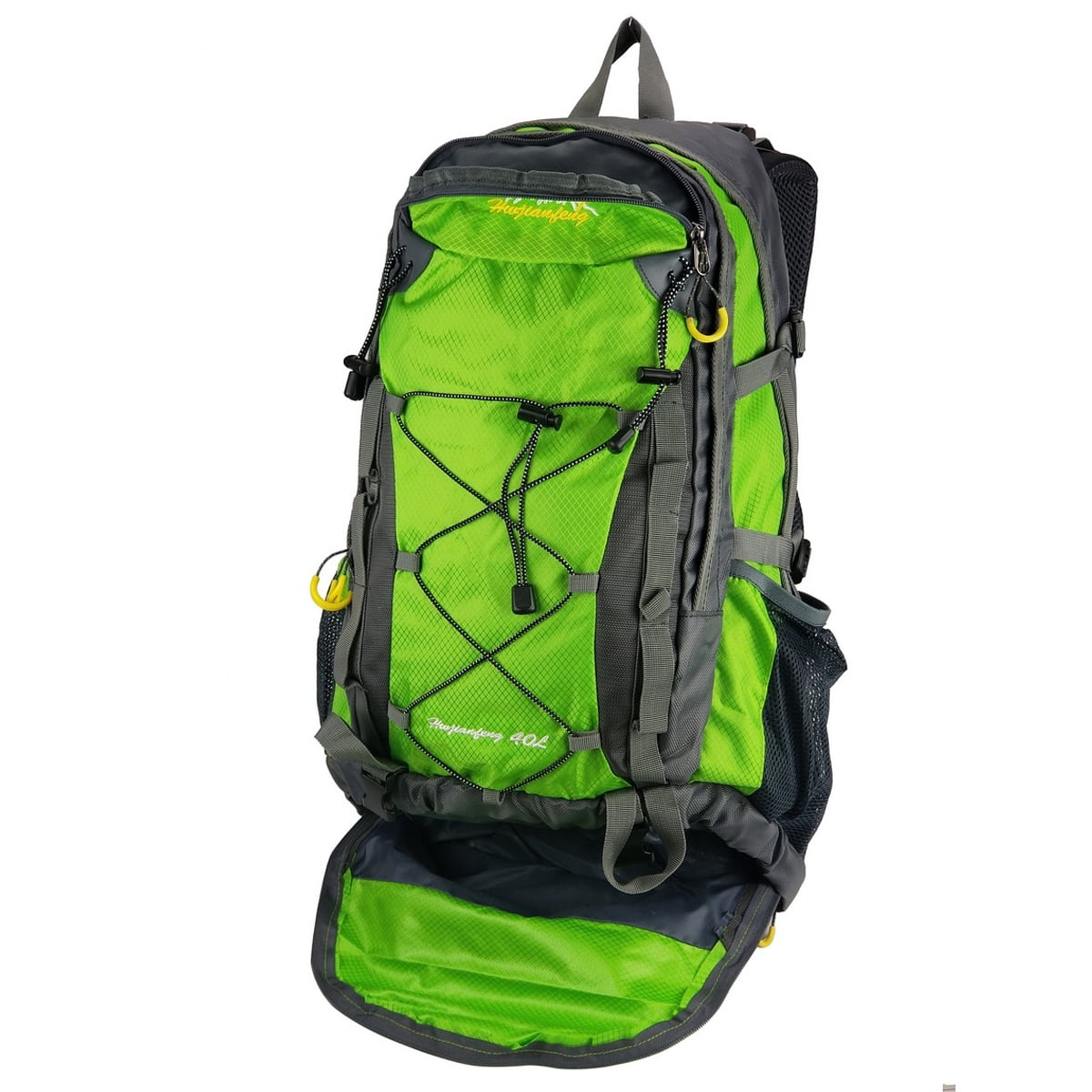 Green 40L Expedition Backpack Water Resistant Bag Sport Hiking Camping