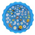 thumbnail image 4 of Graflsoa Giant 67-Inch Inflatable Splash Mat for Kids - Fun Water Sprinkler Play Area with Cute Animal Prints and Alphabet Learning, Safe PVC Material for Outdoor Summer Games, 4 of 6