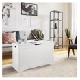 thumbnail image 6 of 30'' Toy Box Storage Chest Trunk for Boys Girls Kids,Wooden Storage Bench Organizer Box Shoe Blanket Chest,w/2 Safety Hinges,for Living Room,Bedroom,Entryway(White), 6 of 6