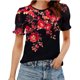 thumbnail image 2 of Xuyuer Short Sleeve Shirts for Women Spring Striped Crew neck Business Casual Tops Loose Work Blouses Women's Tops Summer Shirts Dressy Blouses for Women S-2XL Fashion Outfits 2026, 2 of 6
