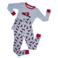 thumbnail image 2 of Leveret Kids Boys Girls Two Piece Cotton Pajamas Trailer 12-18 Month, 2 of 2