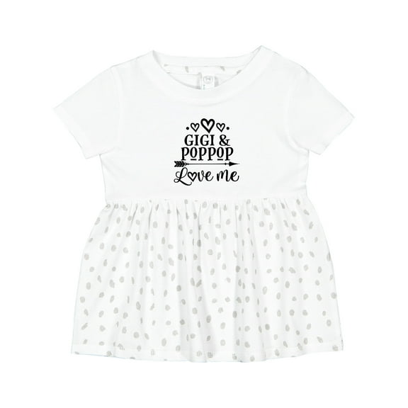 Inktastic Gigi and Poppop Love Me Girls Baby Dress
