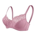thumbnail image 5 of Lisingtool Clearance Sports Bras for Women Womens Underwire Bra Lace Floral Bra Unlined Unpadded Plus Size Full Coverage Bra S-XL Clearance sale, 5 of 5