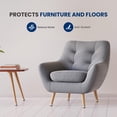 thumbnail image 2 of Serenelife Chair Leg Floor Protectors  24 Rubber Furniture Leg Covers & End Caps For Hardwood Floors  Anti-Slip & Scratch Protect Floors  Fits Furniture & Chair Legs 1.05 IN - 1.50 IN  Clear, 2 of 6
