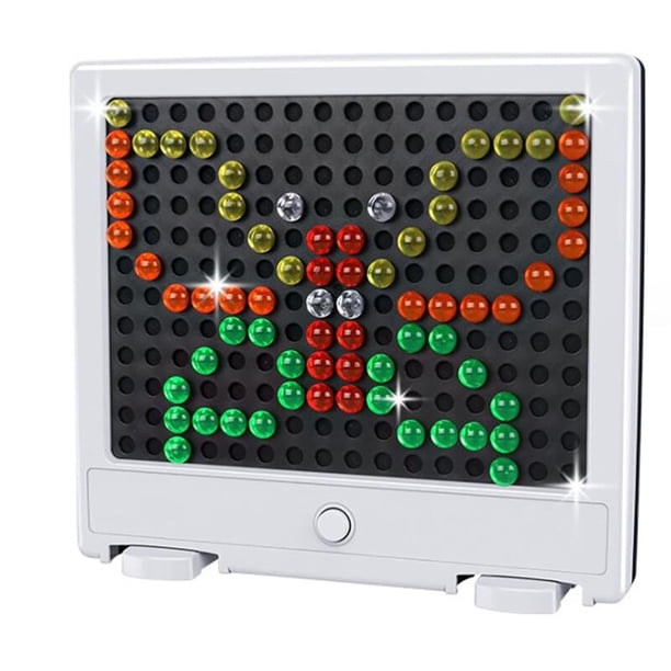 Juguetes creativos de mosaico para niños, tablero de uñas de seta Led, regalo para fiesta, accesorios, rompecabezas 3D, juguetes educativos para niños pequeños