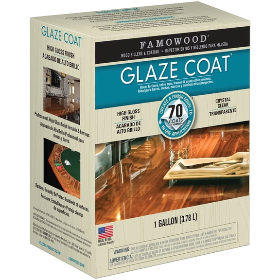 FamoWood 5050110 Glaze Coat Kit - Gallon Clear