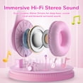 thumbnail image 4 of Auriculares EarFun K3 Kids Over Ear con micrófono de 85/94 dB, volumen, color rosa, 4 of 7