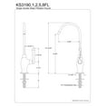 thumbnail image 2 of Kingston Brass KS3191FL Royale Single Handle Water Filtration Faucet, Polished Chrome, 2 of 2