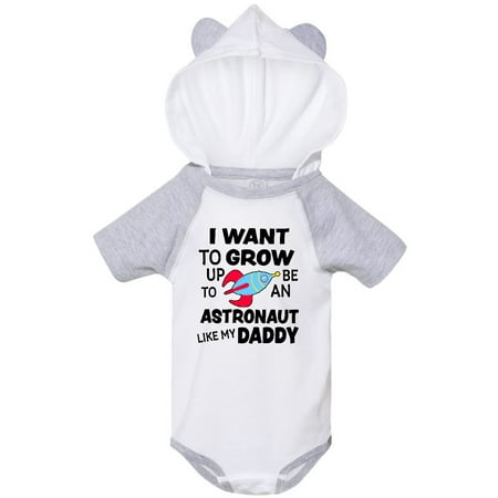 

Inktastic I Want To Grow up To Be an Astronaut Like My Daddy Gift Baby Boy or Baby Girl Bodysuit