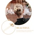 thumbnail image 4 of Decoración de pelo vintage hecha a mano tradicional palo de pelo accesorios para el cabello con flores de perlas únicas, 4 of 5
