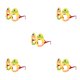thumbnail image 2 of sweethay Gafas con purpurina de dibujos animados de Pascua, disfraces de animales, gafas de plástico, decoración navideña, accesorios para Type2 NO2, 2 of 6
