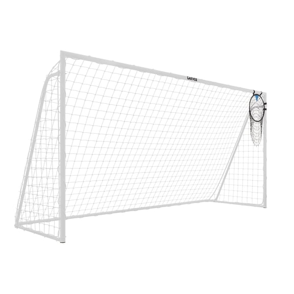 Soccer Goals for Backyard, 12 x 6 FT Soccer Goal with 2" Galvanized Steel Frame, High-Density Net and Ground Stakes, Practice Equipment for Youth, Adults, Schools and Teams
