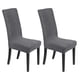 thumbnail image 1 of Juego de Fundas de Silla Impermeables Uxcel de 2, Fundas de Silla de Jacquard Elásticas para Comedor, Protectores Lavables [Gris Oscuro], 1 of 1