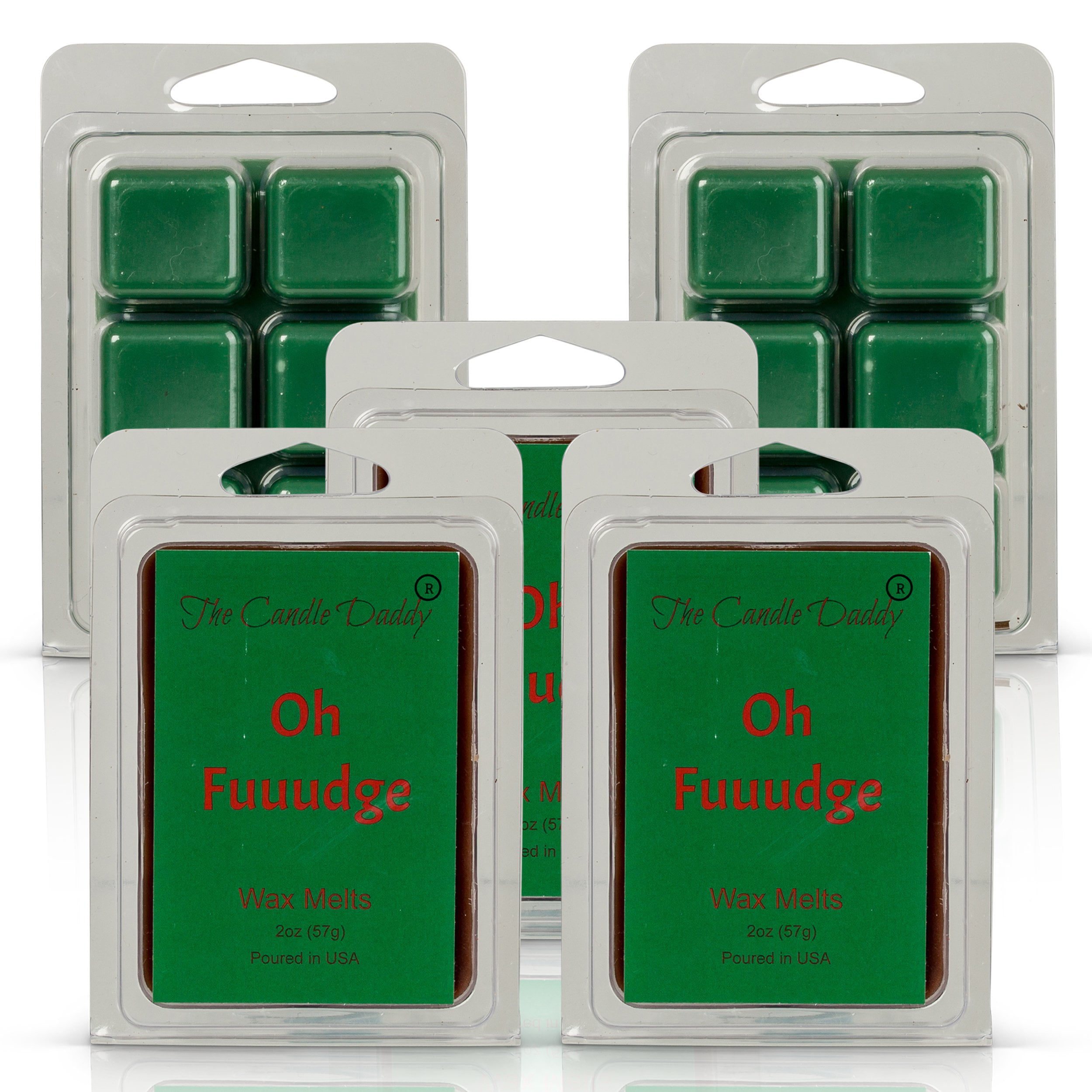 Oh Fuuudge!- Funny Christmas Chocolate Fudge Scented Wax Melts - 1 Pack - 2 Ounces - 6 Cubes