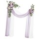 thumbnail image 3 of Arco de boda con kit floral, decoración de corona de rosas, guirnalda de flores artificiales para eventos Púrpura, 3 of 9