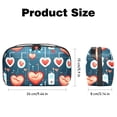 thumbnail image 5 of Valentine's Day Tech Gear Oxford Cloth Waterproof Charger Organizer Case for Electronic Devices Storage - Hard Drive Case, Cord Organizer, Travel Cord Organizer Case - 5.9x9.44x3.14 in, 5 of 6