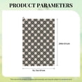thumbnail image 4 of Kdxio Daisy Plaid Black Pattern Golf Towel (24" X 16") with Carabiner Clip - The Convenient Golf Cleaning Towel, 4 of 8