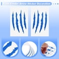 thumbnail image 4 of Unique Bargains Front Fender Arrow Sticker Decoration Motorcycle Warning Reflective Tape Waterproof PET Material Reflective Blue 4 Pcs Motorcycle Fenders 14 cm x 8 cm, 4 of 6