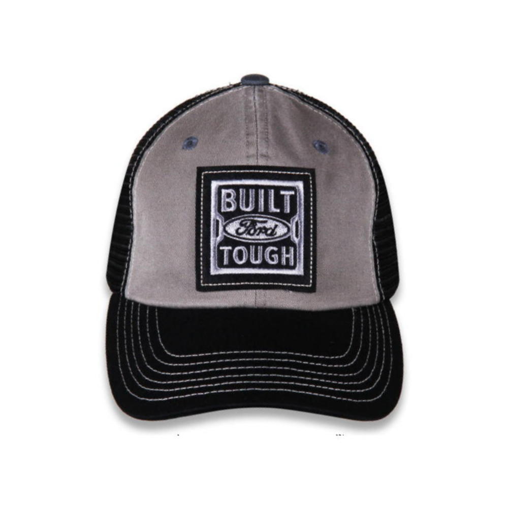 Ford Vented Mesh Trucker Hat, Gray & Black, One Size Fits Most