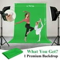 thumbnail image 2 of Fabulas 6.7 x 10 ft Green Screen Backdrop for Photography, Chroma Key Greenscreen Background Sheet Photo Backdrop for Zoom Meeting, Video Recording, Live Streaming, Photoshoot Studio (Backdrop Only), 2 of 7