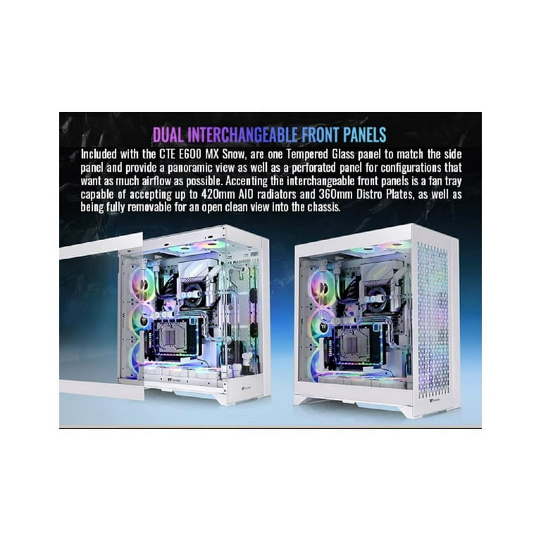 Thermaltake CTE E600 MX Snow Mid Tower Chassis CA1Y300M6WN00