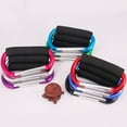 thumbnail image 4 of Ultra Big Size Carabiner Large D Button Sponge Handle Buckle D-Ring Shape Aluminum Alloy Sponge Shopping Hook Random Color, 4 of 8